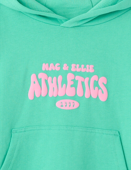 Mac & Ellie Athletics Club Pull On Hoodie, Jade product photo View 03 L