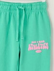 Mac & Ellie Athletics Club Trackpant, Jade product photo View 02 S