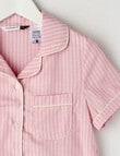Sleep Mode Stripe PJ Set, Rose, 2-8 product photo View 02 S