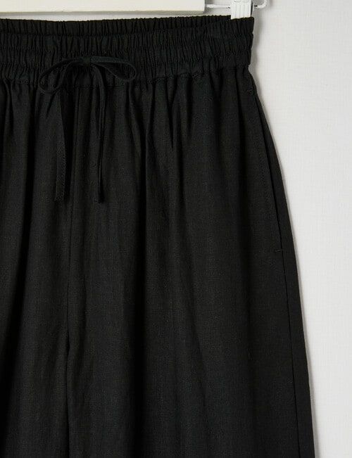 Switch Mia Tie Waist Linen Blend Pant, Black product photo View 02 L