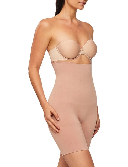 Nancy Ganz Bamboo High Waist Thigh Shaper, Mahogany product photo View 02 L