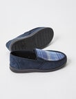 Chisel Theodore Check Moccasin Slippers, Navy & Blue product photo View 02 S