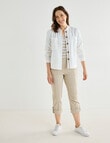 Line 7 Linen Blend Liberty Jacket, White product photo View 03 S