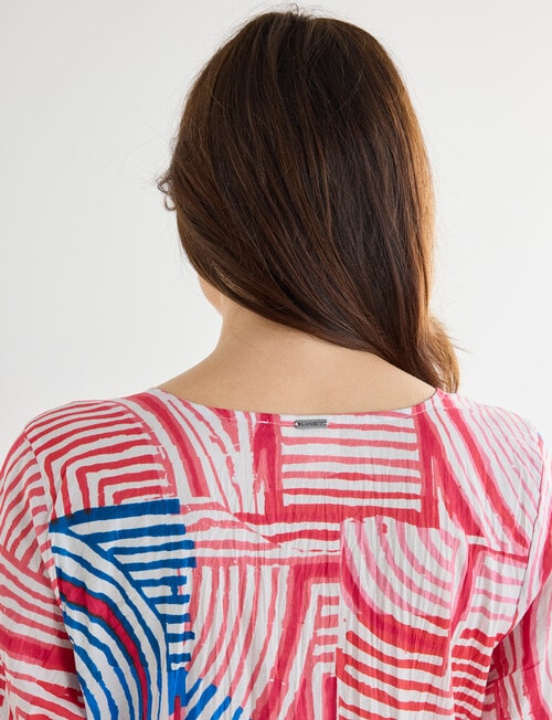 Line 7 Locate Geo Print Crinkled Dress, Pink product photo View 05 L