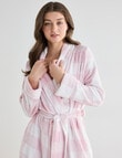 Zest Sleep Gingham Robe, Soft Pink, 8-22 product photo
