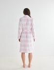 Zest Sleep Gingham Robe, Soft Pink, 8-22 product photo View 02 S