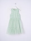 Mac & Ellie Party Collection Frill Tulle Embroidery Dress, Mint product photo