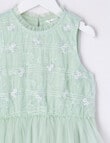 Mac & Ellie Party Collection Frill Tulle Embroidery Dress, Mint product photo View 03 S