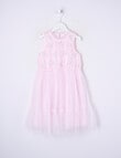 Mac & Ellie Party Collection Frill Tulle Embroidery Dress, Pink product photo