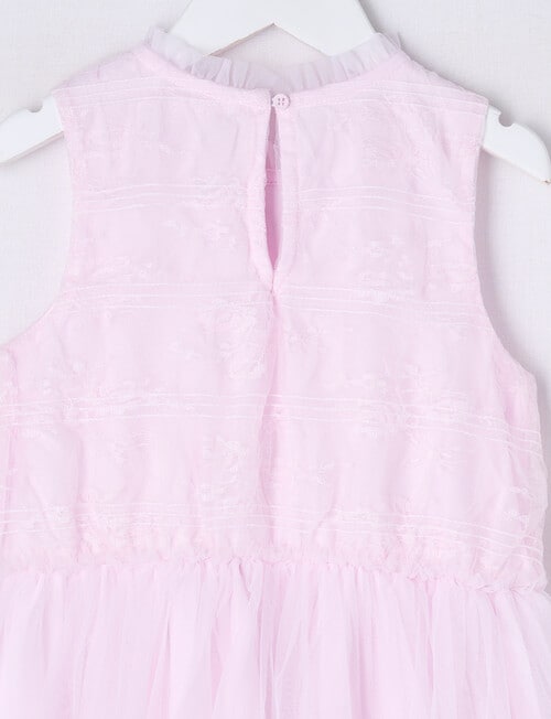 Mac & Ellie Party Collection Frill Tulle Embroidery Dress, Pink product photo View 02 L