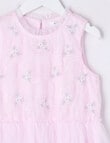 Mac & Ellie Party Collection Frill Tulle Embroidery Dress, Pink product photo View 03 S