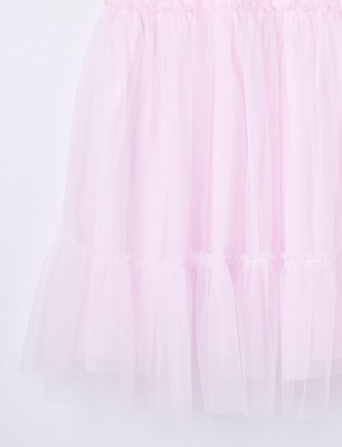Mac & Ellie Party Collection Frill Tulle Embroidery Dress, Pink product photo View 04 L