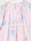 Mac & Ellie Party Collection Floral Frill Chiffon Dress, Baby Pink product photo View 02 S