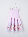 Mac & Ellie Party Collection Border Print Bow Dress, Blush product photo