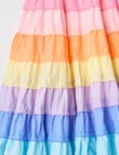 Mac & Ellie Rainbow Tiered Cotton Skirt, Pink product photo View 02 S