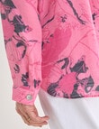 Ella J Classic Floral Shirt, Pink product photo View 05 S