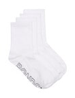 Bonds Logo Lite 1/2 Crew, 4-Pack, White product photo View 02 S