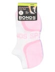 Bonds Sport Low Cut Socks, 3-Pack, Pink, Mermazing & Cloud, 3-11 product photo