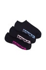 Bonds Logo No-Show Socks, 3-Pack, Summer Storm, 3-11 product photo View 02 S