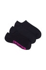 Bonds Logo No-Show Socks, 3-Pack, Summer Storm, 3-11 product photo View 03 S