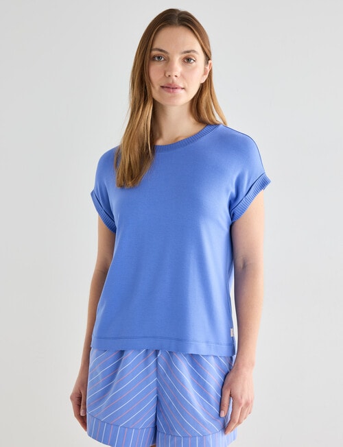 Mineral Sleep Soft Lounge Tee, Soft Blue product photo