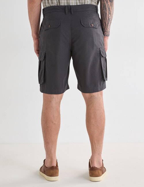 Kauri Trail Ripstop Cargo Shorts, Charcoal product photo View 02 L