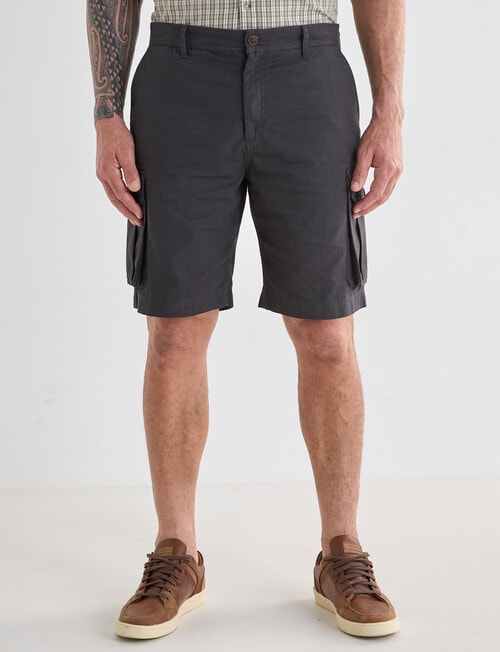 Kauri Trail Ripstop Cargo Shorts, Charcoal product photo