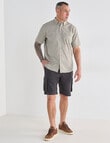Kauri Trail Ripstop Cargo Shorts, Charcoal product photo View 03 S
