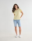 Denim Republic Knee Length Denim Short, Light Wash product photo View 03 S