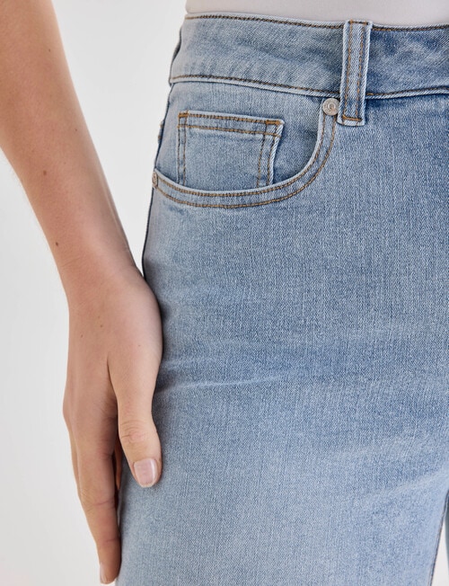 Denim Republic Knee Length Denim Short, Light Wash product photo View 04 L