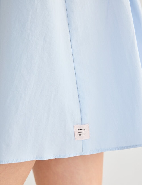 Mineral Sleep Piped Nightie, Sky Blue product photo View 07 L