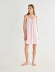 Mineral Sleep Piped Nightie, Crystal Pink product photo View 03 S