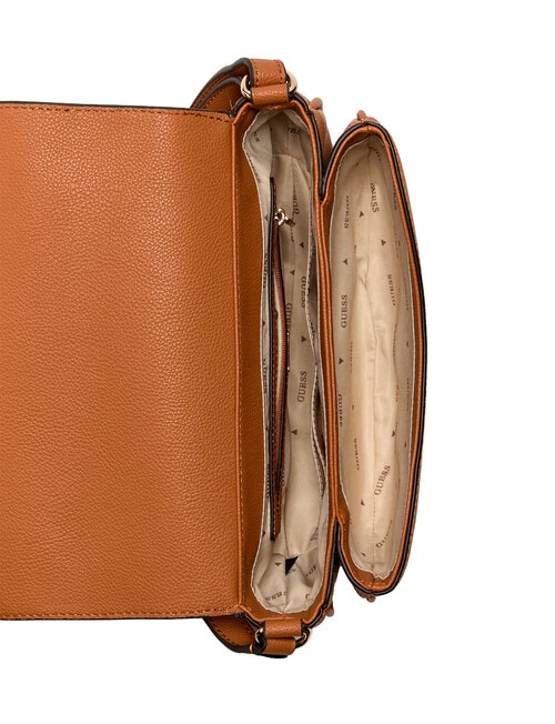 Guess Calebra Convertible Crossbody Flap Bag, Cognac product photo View 04 L