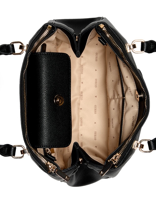 Guess Calebra Hobo Status Satchel Bag, Black product photo View 04 L