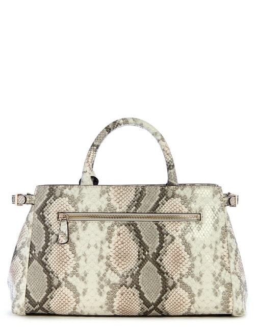 Guess Lefia Snake PU Luxury Satchel, Natural product photo View 02 L