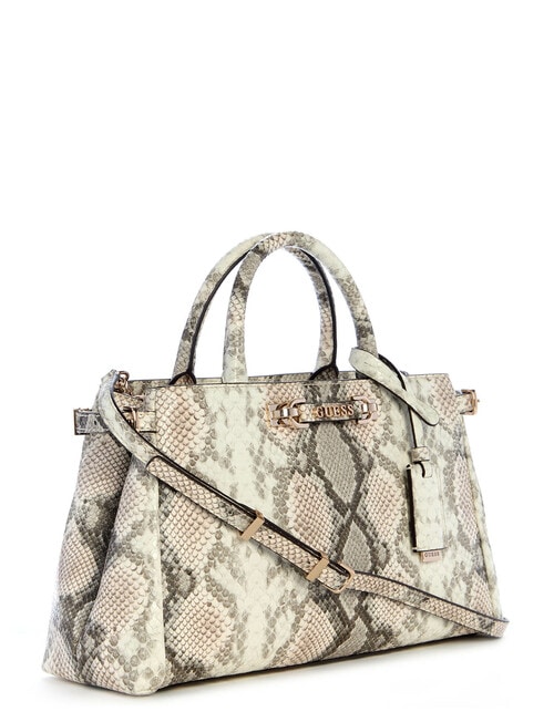Guess Lefia Snake PU Luxury Satchel, Natural product photo View 03 L