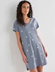 Zest Sleep Butterfly T-shirt Nightie, Tarragon, 8-22 product photo View 03 S