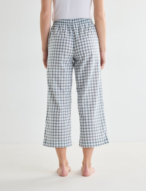 Zest Sleep Sleep Gingham Crop Pant, Tarragon product photo View 02 L