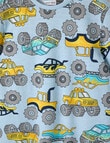 Sleep Mode Monster Truck Short PJ Set, Blue, 2-8 product photo View 02 S