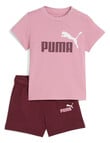 Puma Essential Tee & Shorts Set, Poised Pink product photo