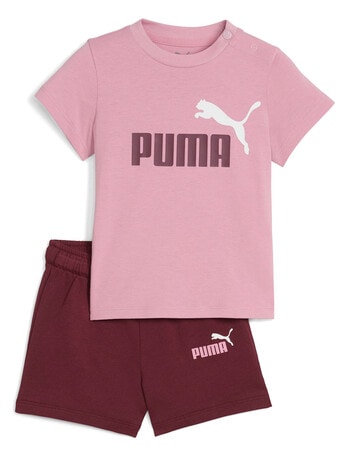 Puma Essential Tee & Shorts Set, Poised Pink product photo