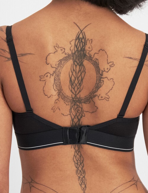 Bonds H/H Wire Free Bra, Black product photo View 03 L