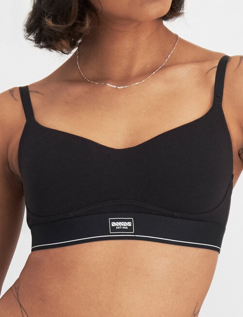 Bonds H/H Wire Free Bra, Black product photo View 04 L