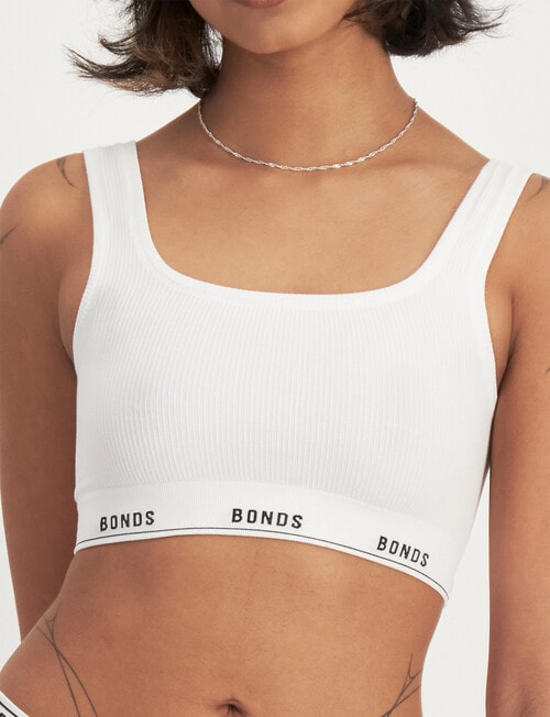 Bonds Originals VBR Crop Bra, White product photo