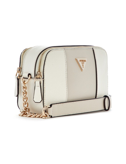 Guess Noelle II Camera Crossbody Bag, Off White & Taupe product photo View 03 L