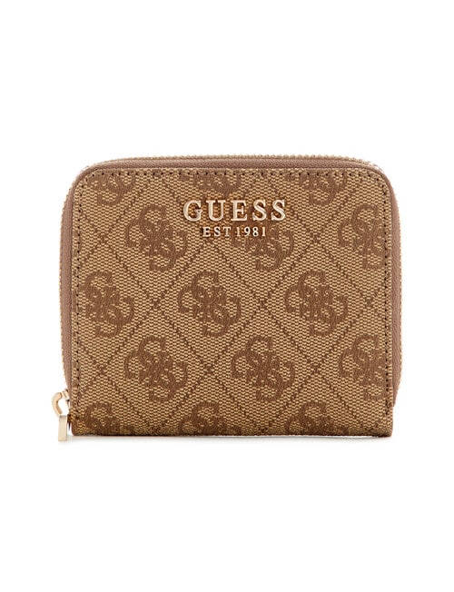 Guess Laurel II Slg Small Zip Around Bag, Latte Logo product photo