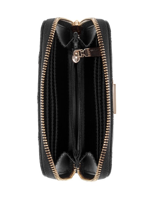 Guess Calebra Slg Medium Zip Around Bag, Black product photo View 03 L