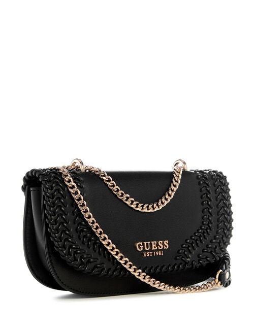 Guess Tatum Convertible Crossbody Flap Bag, Black product photo View 03 L