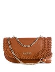 Guess Tatum Convertible Crossbody Flap Bag, Caramel product photo