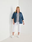 Studio Curve Button Through Shacket, Chambray product photo View 03 S